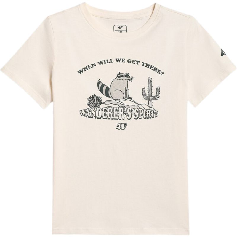 Boy's T-shirt 4F M2815 off- 4FJWSS26TTSHM2815 11S fehér shirts