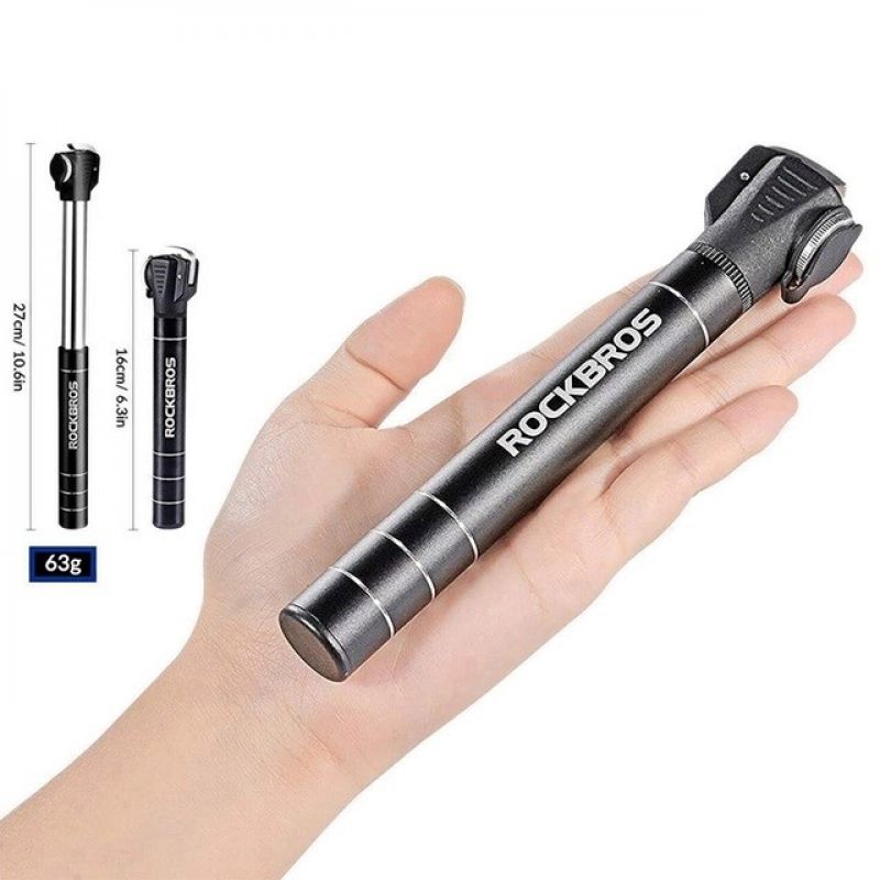 Rockbros JG-1040B small bicycle pump - black