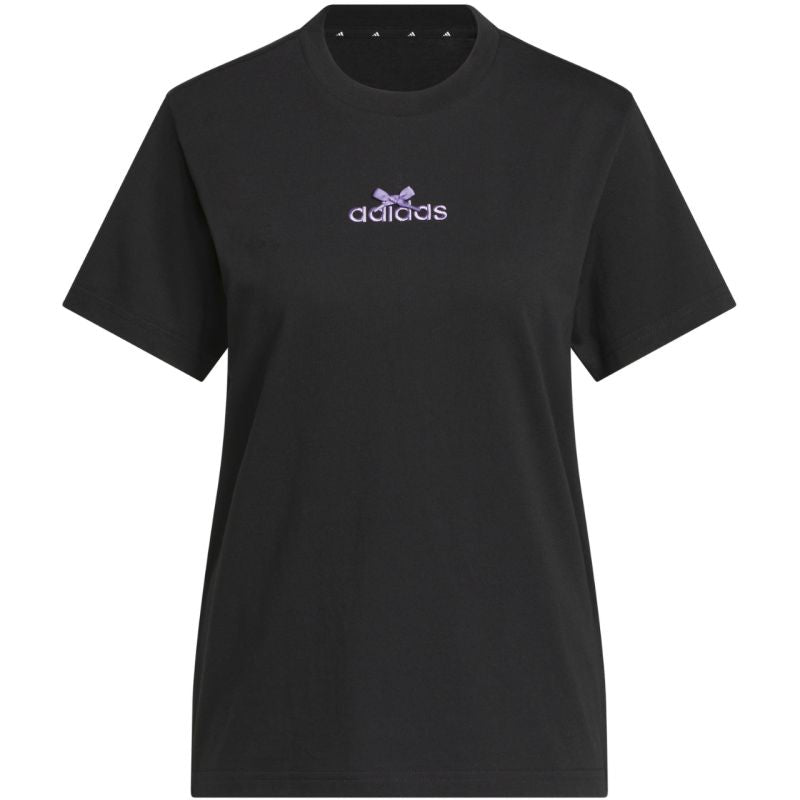 Adidas Bow on Linear Logo Graphic Women's T-Shirt Black 2xs póló
