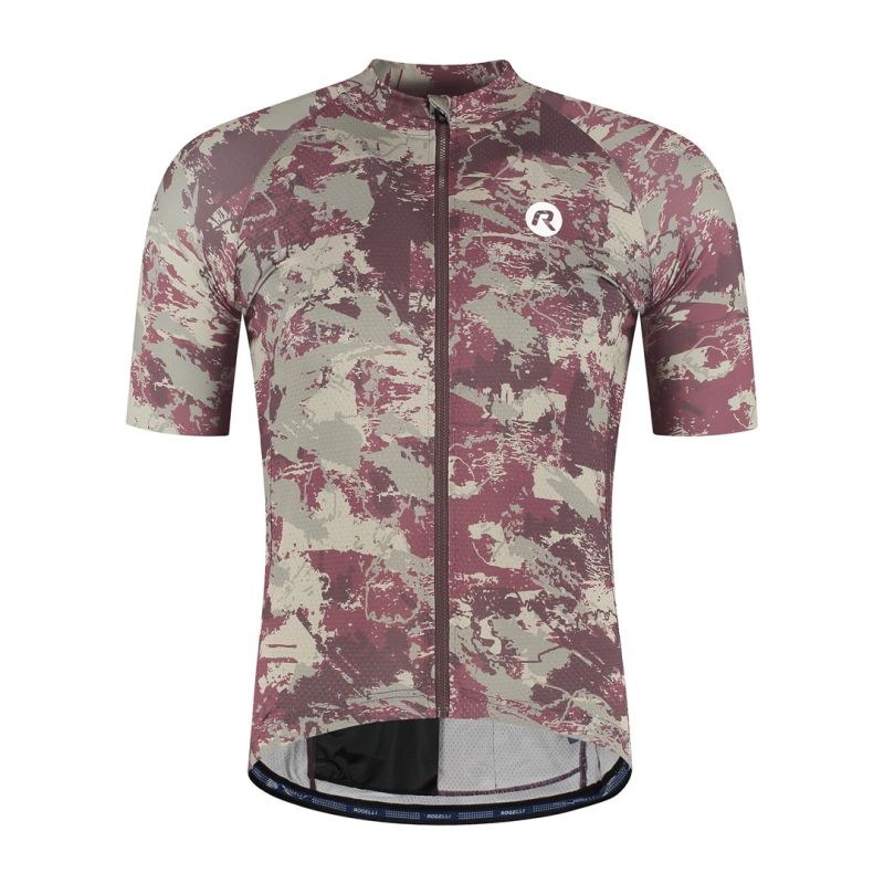 Rogelli ESSENTIAL GRAPHIC II T-shirt gray/ 2XL piros póló