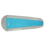 Enero Traveler Sleeping Bag /50cm Blue Grey Camp szürke tourist equipment, sleeping bags
