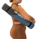 Enero Yoga And Fitness Mat Tpe Anti-Slip Black And Blue Fit fekete mats, training equipment