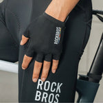 Rockbros ROAD TO SKY Short Shock Absorbing Cycling Gloves M - Black m \ czarny kesztyű 16220043002-211644