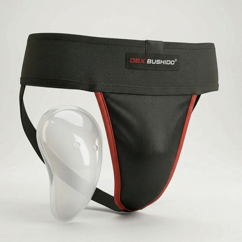 DBX Bushido Men's Suspensor Groin Protector - Black -M fekete protectors and knee pads