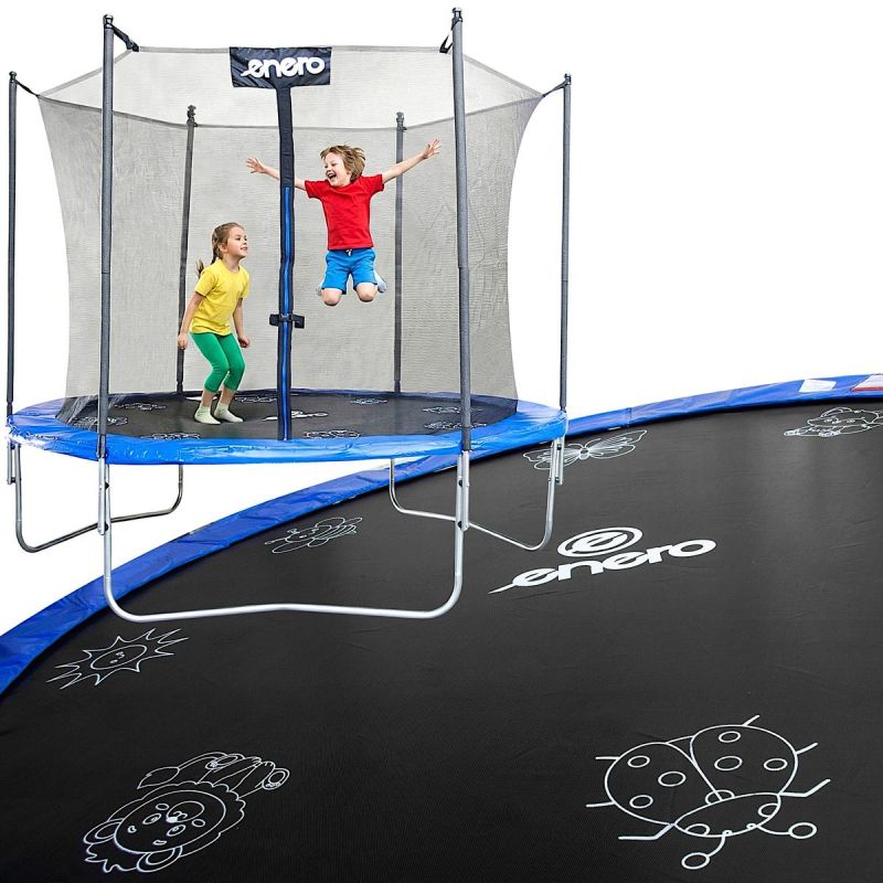 Enero Foldable Garden Tramppoline With Inner Net 8ft 244cm furniture