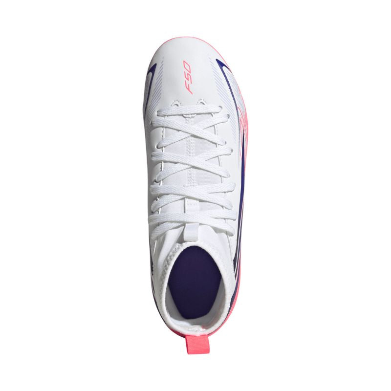Adidas F50 Hyperfast Club Mid FG/MG Kids' Soccer cipő KJ0670