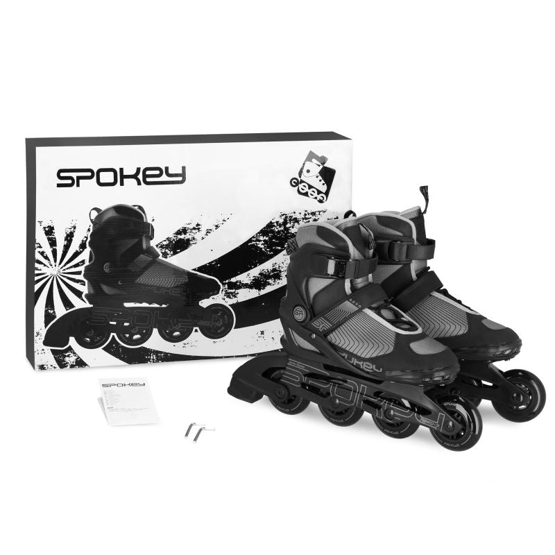 Spokey Revo BK/GR SPK-929432 roller skates, year 38 Szabadidő kiegészítő
