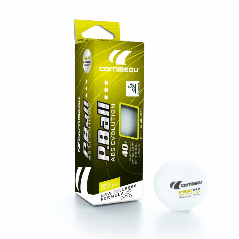 Inny Cornilleau P-BALL ITTF table tennis balls white 3 pcs. Labda