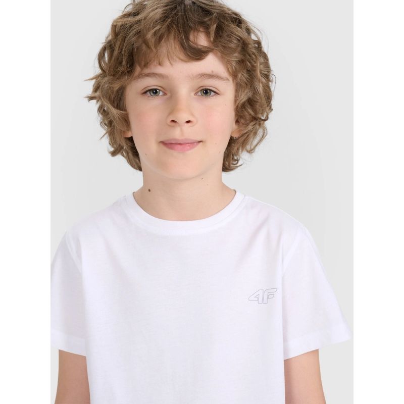 4f Regular plain T-shirt (SET OF 2) for children 4FJRAW25TTSHU3157-91S Ruházat