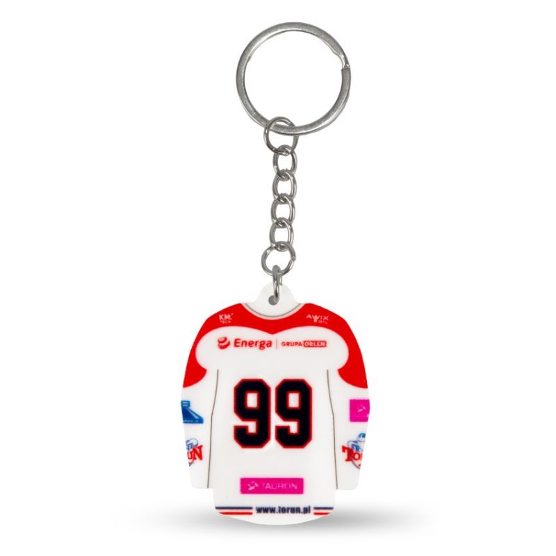 Inny KH Toruń hockey jersey keychain (Home) SREBBREKH-KHT Póló