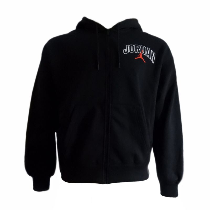 AIR Jordan Brooklyn Fleece Full-Zip Hoodie Black - fekete pulóver