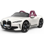 Enero BATTERY-POWERED CAR LICENSE BMW i4 WHITE fehér toys