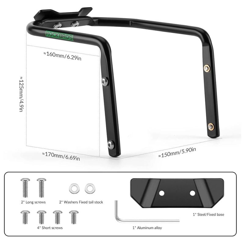 Rockbros Multifunctional Bracket 31210013001 Saddle Bag Stabilizer - Black fekete medical accessories