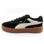 Puma women's sports sneakers Carina 3.0 leather fashionable fekete cipő