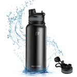 Rockbros 35210029001 thermal bottle for bicycle drinks 550 ml - black czarny \ 550 ml water bottles, training equipment, tourist equipment