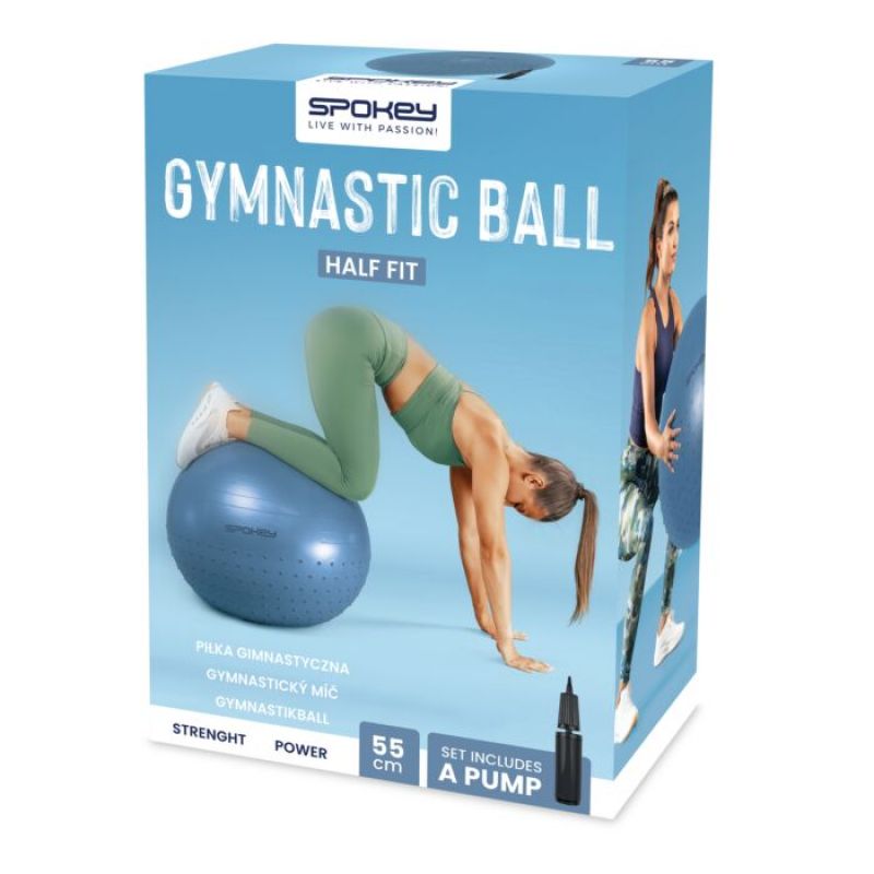 Spokey Half Fit Gymnastics Ball SPK-943628 size 65cm Edzőfelszerelés