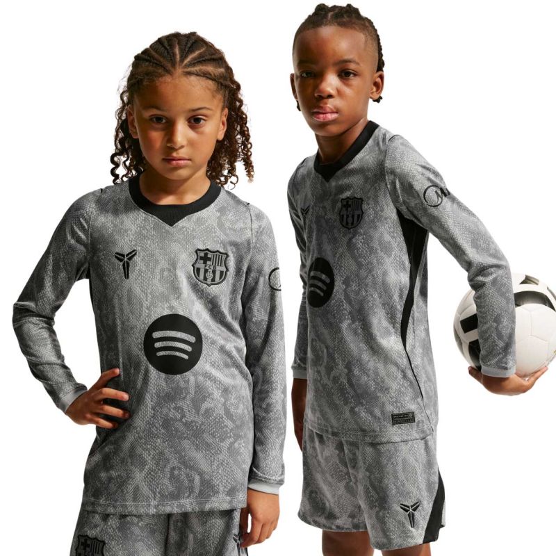 Nike FC Barcelona 2026/27 Stadium Away Kids' Goalkeeper Jersey szürke kiegészítő IO8337013