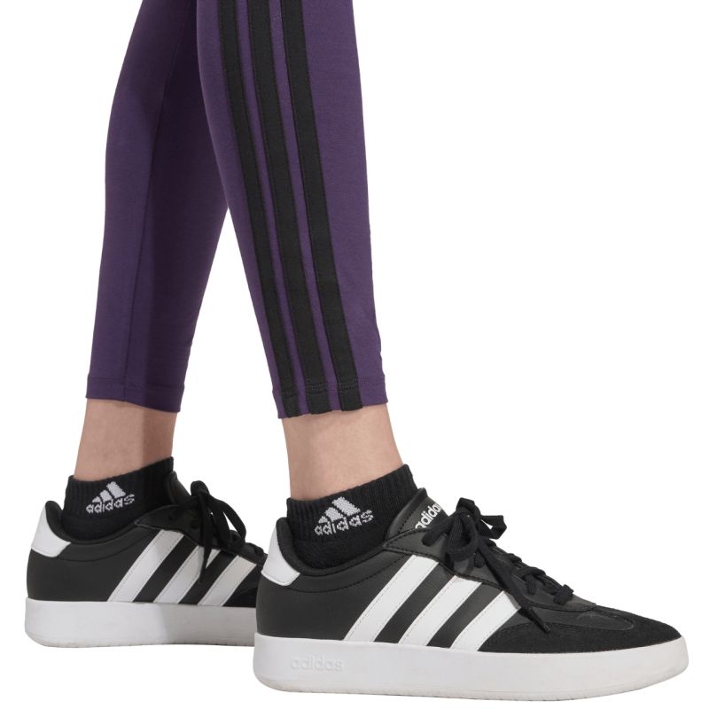 adidas Women's Essentials 3-Stripes Cotton Leggings Purple JY3176 Kiegészítő