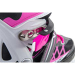 Enero Pro Roller Skates-Roller Skates-Ice Skating 4in1 Led 26-29 Pink-Gray szürke skates, roller skates