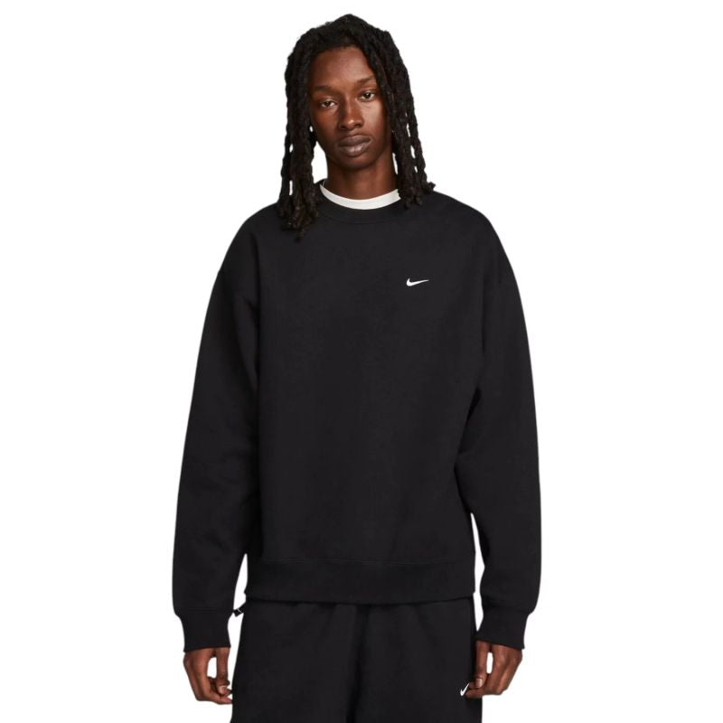 Nike Solo Swoosh Fleece Crew Black fekete polár pulóver DX1361-010