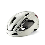 Rockbros LK-15 Carbon Fiber Bike Helmet 58-62cm - Light Gray szary helmets, lights