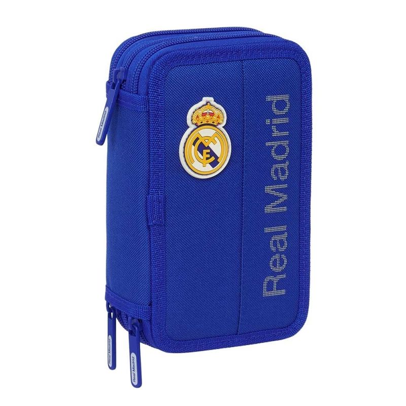 Real Madrid triple filled pencil case 37 pcs niebieski póló