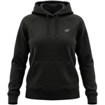4F Women's sweatshirt F2536 deep 20S fekete kapucnis pulóver 4FWMM00TSWSF253620S