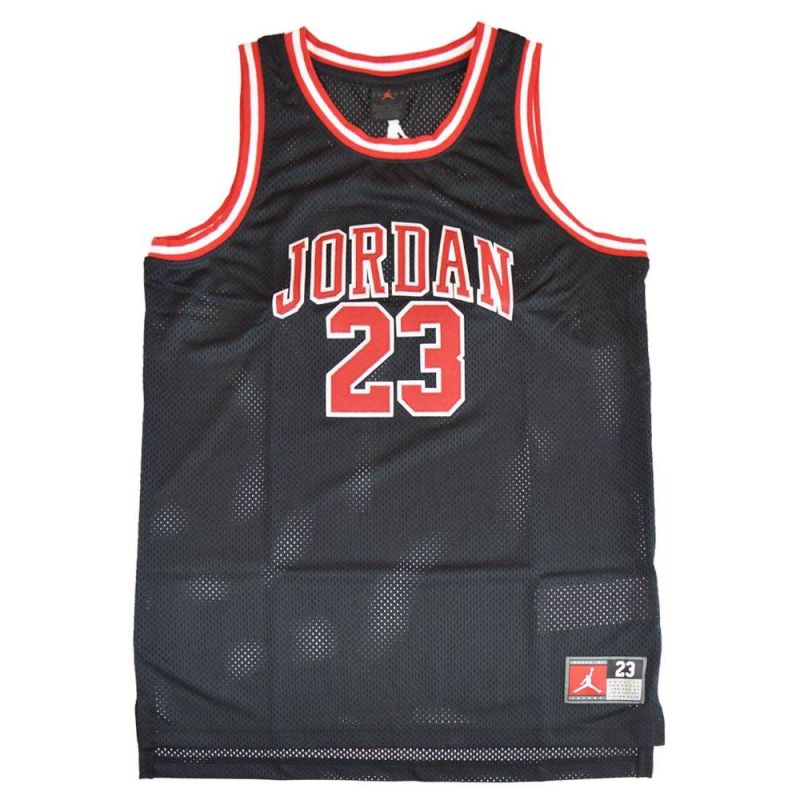 AIR Jordan Junior Michael Jordan 23 Kids Basketball Jersey Black - fekete póló