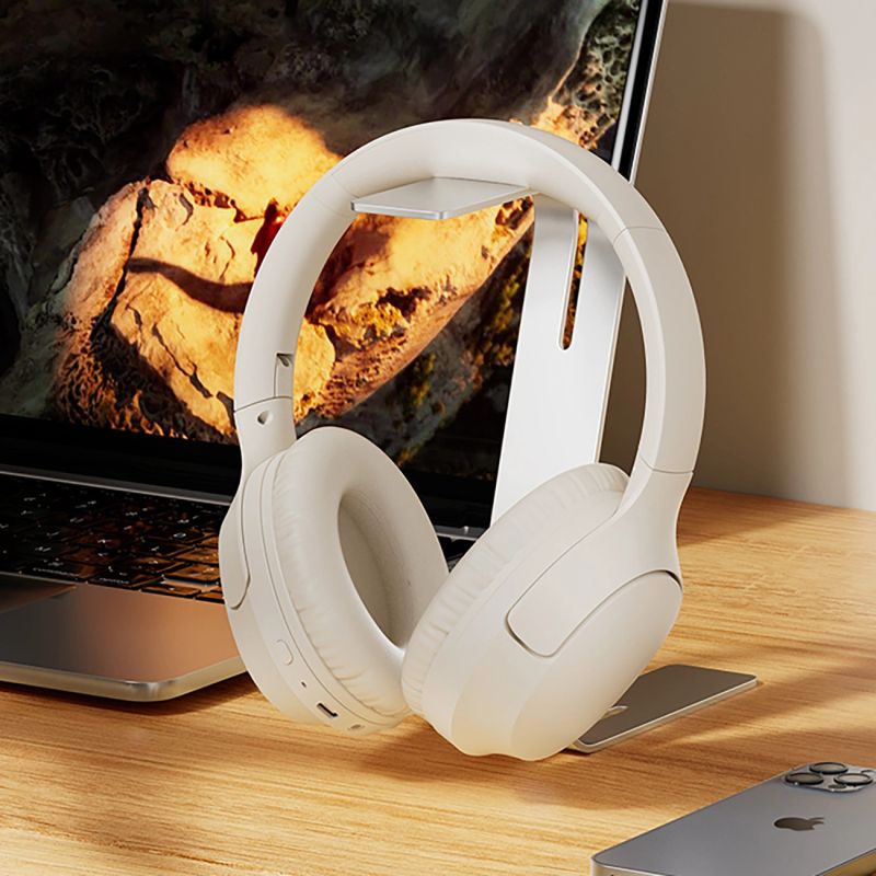 head QCY H2 Pro ENC Bluetooth 5.3 Over-Ear Headphones - White fehér headsets