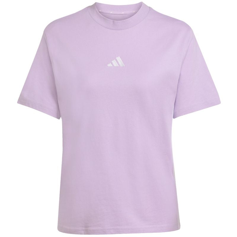 adidas Essentials 3-Stripes Cotton Women's T-Shirt Light Purple JX7619 Ruházat