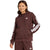 Women's adidas Essentials 3-Stripes Full-Zip Fleece Hoodie Brown JY3082 2xs kapucnis pulóver