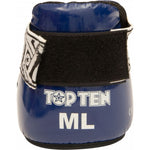 TOP TEN OSTT-PU "SUPERLIGHT PRISM" Foot Protectors (WAKO APPROVED) czerwony+m protectors and knee pads
