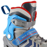 NH18192 4in1 GREY-BLUE SIZE L(39-43) ROLLER SKATES WITH HOCKEY SLEEVE NILS EXTREME kék póló