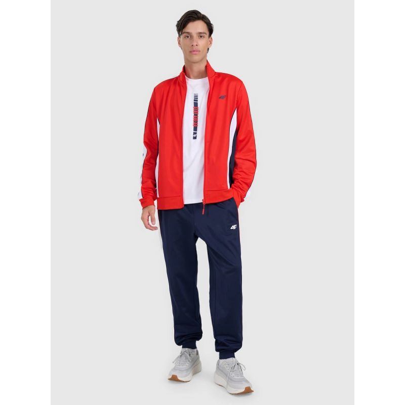 Men's zip-up sweatshirt without hood 4F 4FRAW25TSWSM2459-62S pulóver