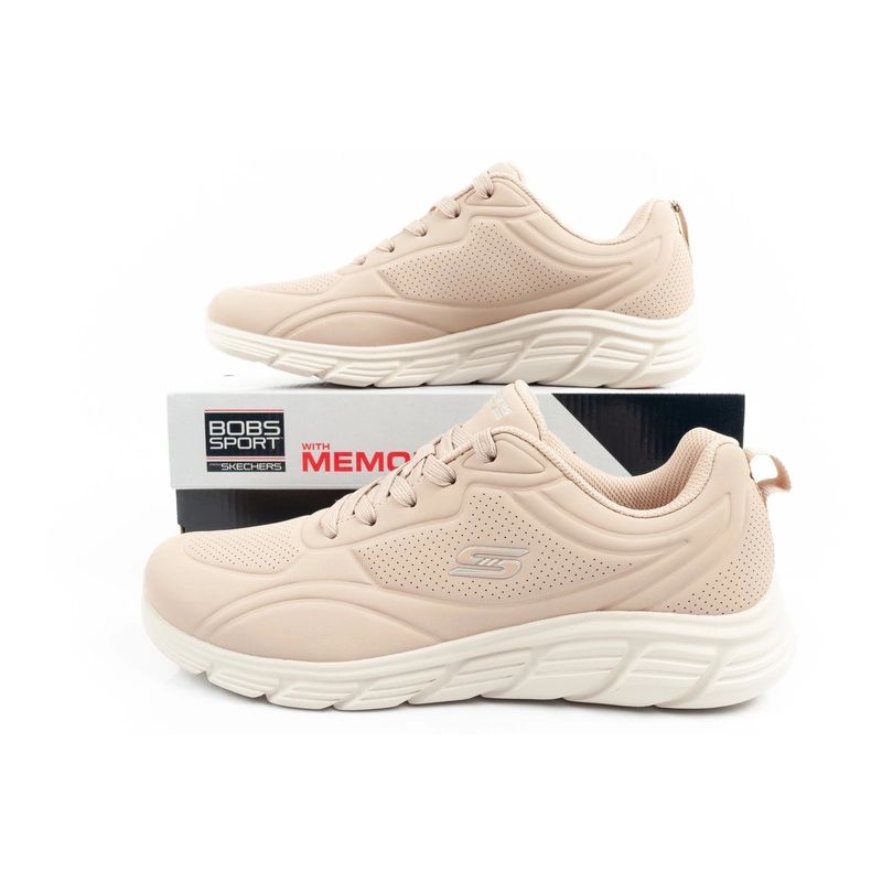 Skechers Bobs B Flex sports shoes sneakers women's fashionable beige Cipő