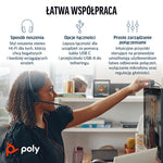 head Poly Blackwire 3220 Stereo USB-C Headset +USB-C/A Adapter (Bulk) kiegészítő 8X228A6