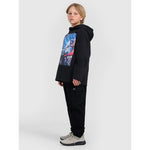Boy's sweatshirt with hood, open, 4F 4FJRAW25TSWSM2345-20S