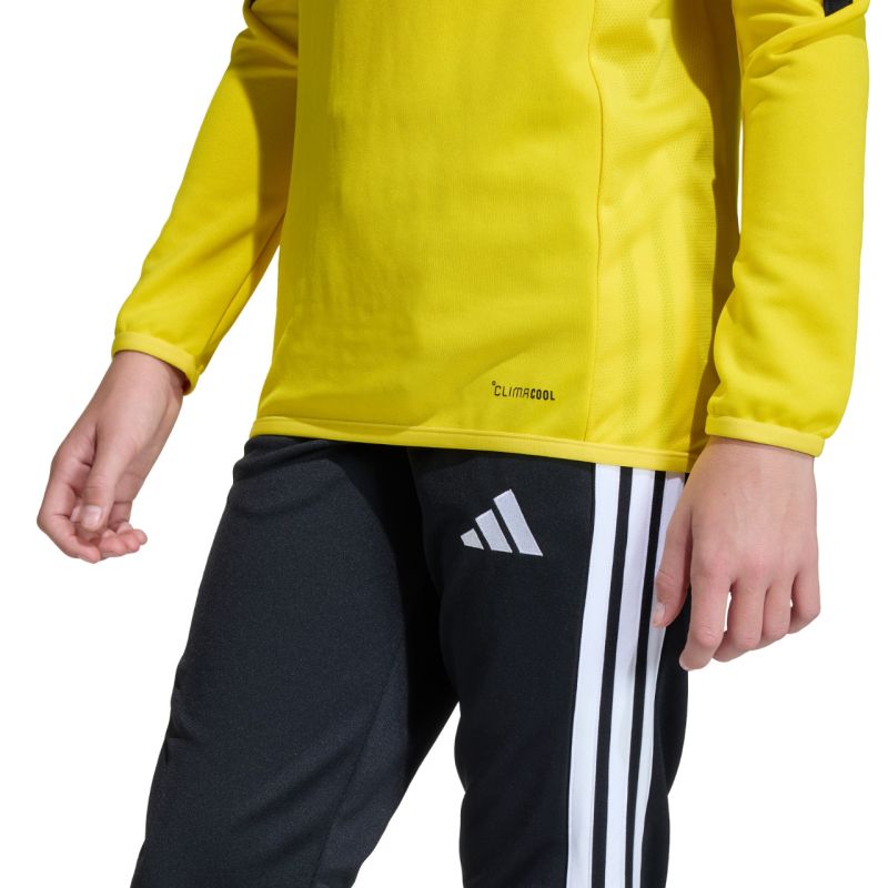 adidas Tiro 26 League Training Top Yellow and Black Kids Sweatshirt JY7158 104cm pulóver
