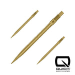 Harrows QUICK POINT sharp steel tips - MICRO RIGDE gold 40 mm leggings
