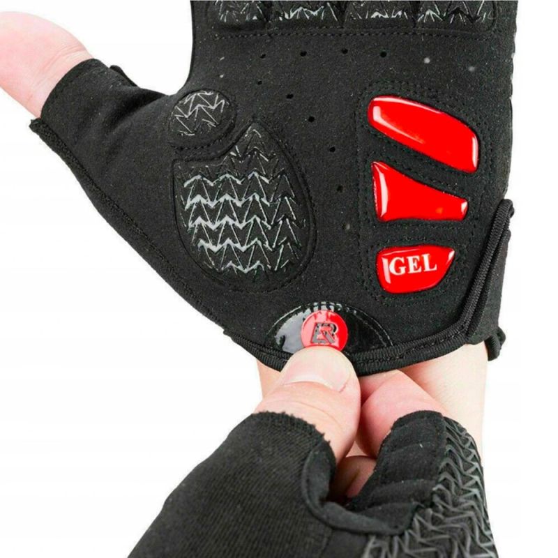 Rockbros L cycling gloves with gel inserts - black and red l \ czarny || czerwony kesztyű 7016802869410-157290