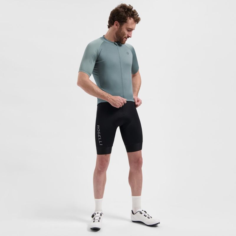 Rogelli ESSENTIAL II Cycling Jersey, Grey, szürke kerékpáros ruha SIRC1000002.200.XL