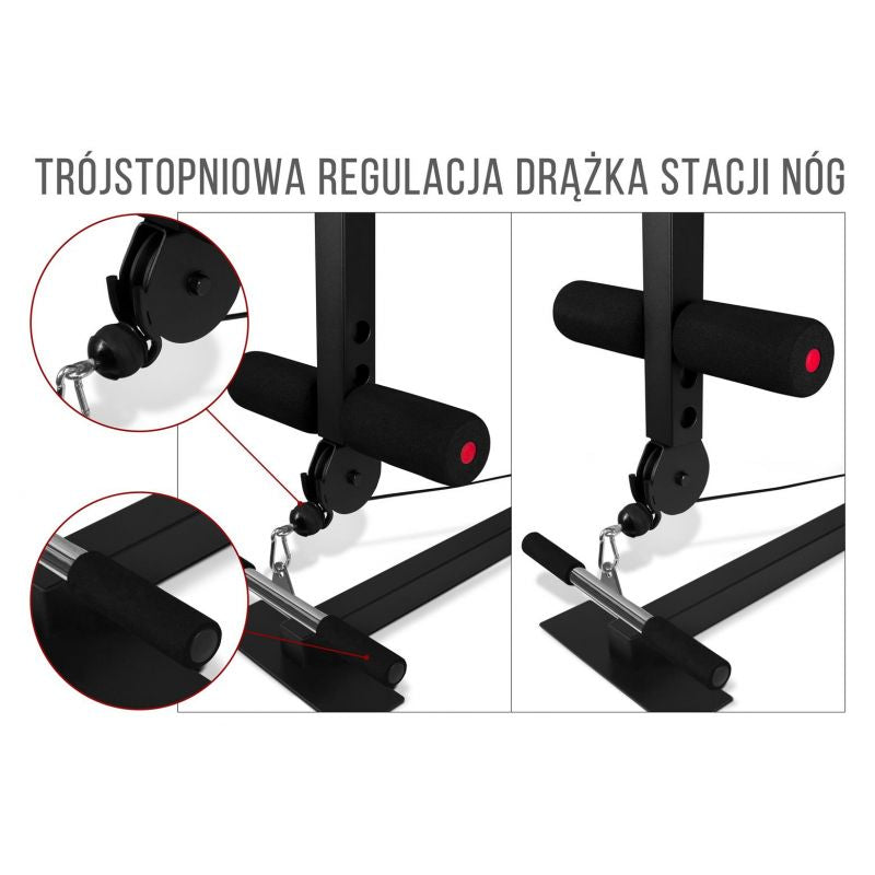 Body Sculpture Multigym PRO BMG 4700 bench with weight stack 66kg edzőfelszerelés BMG4700