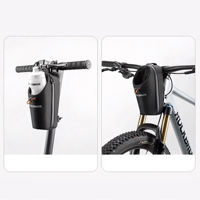 Rockbros P002 Handlebar Compatible with Scooters and Folding City Bikes 1.5L - Black fekete táska