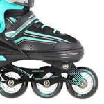 NILS Extreme NH18190 2in1 roller skates, black and blue, size S (29-33), with replaceable hockey blade kék görkorcsolya