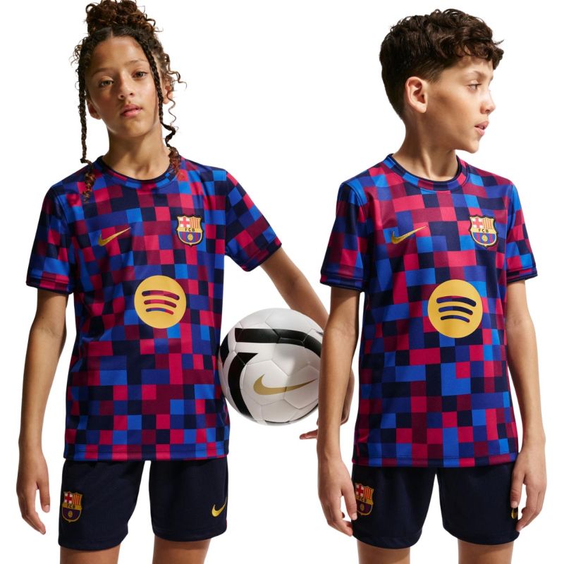 Nike FC Barcelona Kids' T-Shirt Burgundy and kék nadrág II1752621