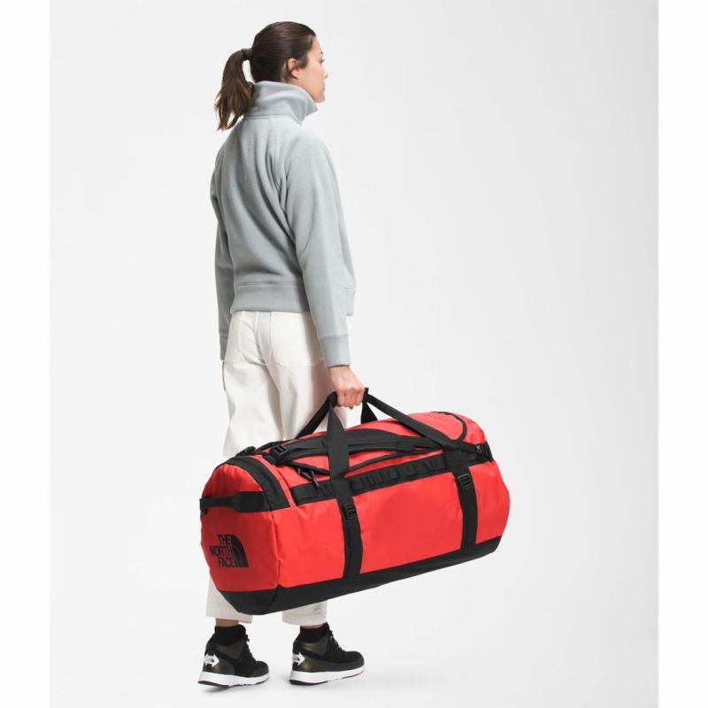 The north face Base Camp Duffel L Sports Bag 95L Polyester Black, Red Egyéb