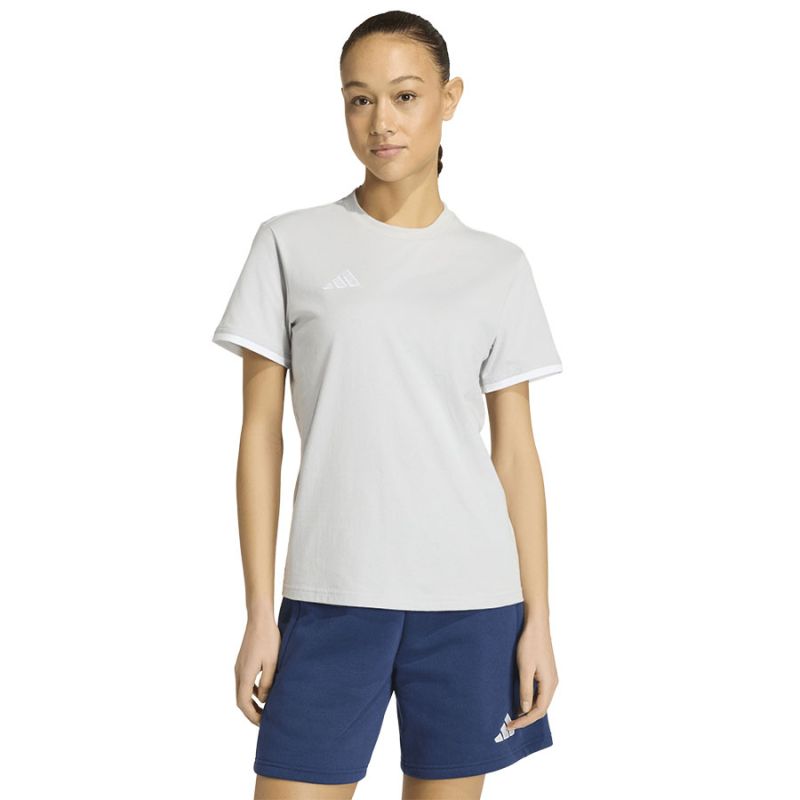 adidas Entrada 26 Tee women's gray JZ6680 2xs póló