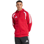 Men's adidas Tiro 26 League Sweat Full Zip Hoodie red KF9106 piros kapucnis pulóver
