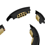 HMS Hhm13 New Hula Hop Black/Gold With Magnets And Weight + Counter arany jibbitz 17-44-574