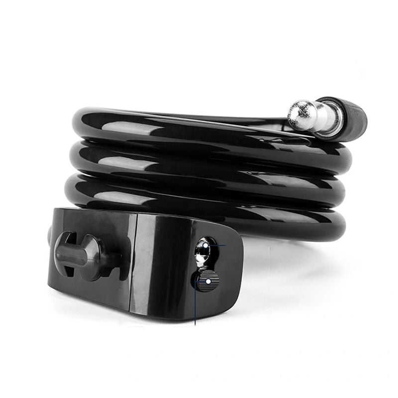 Wozinsky WPB-01R Portable Bike Lock with Anti-Theft Cable and 2 Keys for Electric Bikes and Motorcycles - Black fekete elektronika 304004-199009